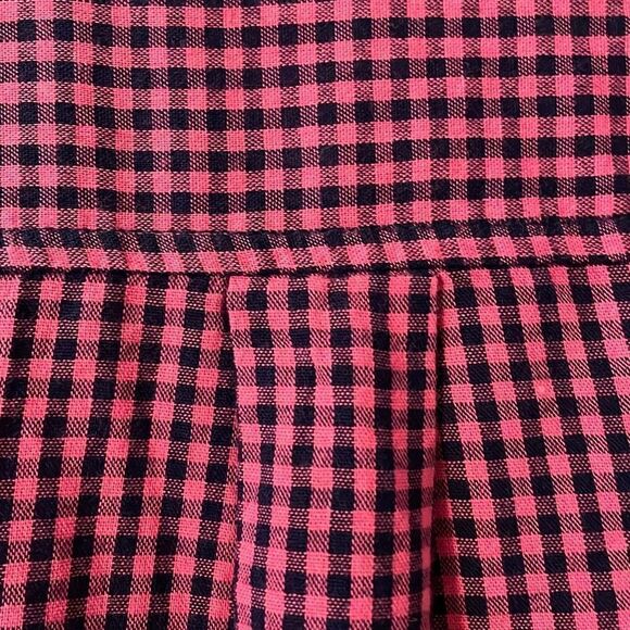 Old Navy pink and black check button up shirt size S - Picture 6 of 12